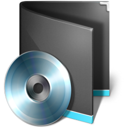 Folder Music Black Icon 256x256 png